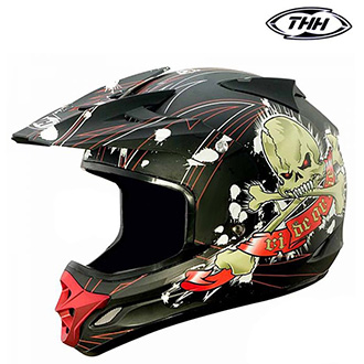 Moto oblečení - Helma THH TX-23 MATTE SKULL