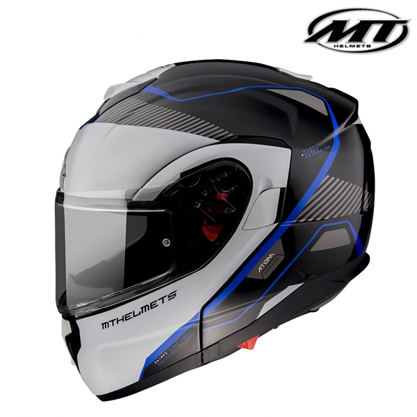 Moto oblečení - Helma MT ATOM OPENED B7 FLUOR BLUE