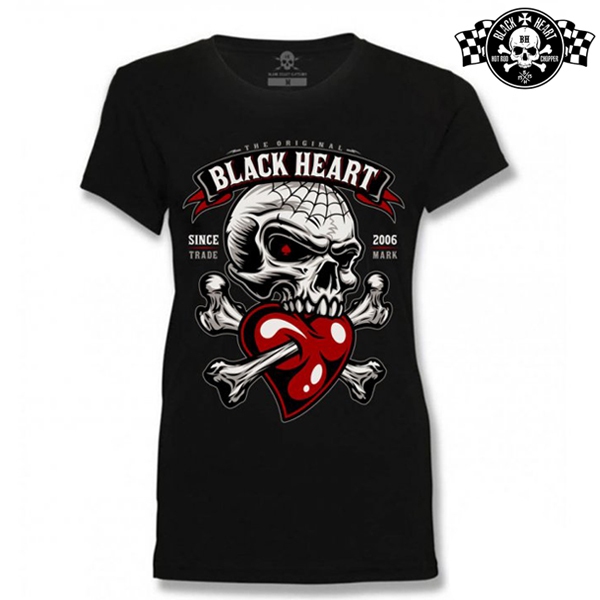 Moto oblečení - Tričko dámské BLACK HEART Lover