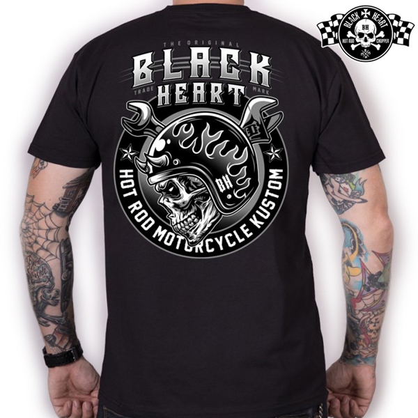 Moto oblečení - Tričko pánské BLACK HEART Boomer