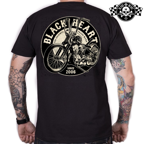 Moto oblečení - Tričko pánské BLACK HEART Chopper King