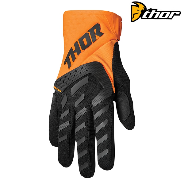 Motokros oblečení - Rukavice THOR SPECTRUM ORANGE/BLACK