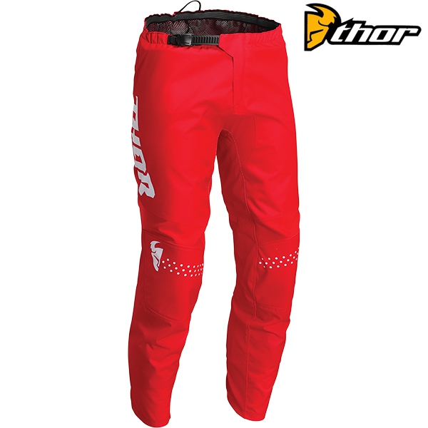 Motokros oblečení - Kalhoty THOR SECTOR MINIMAL RED