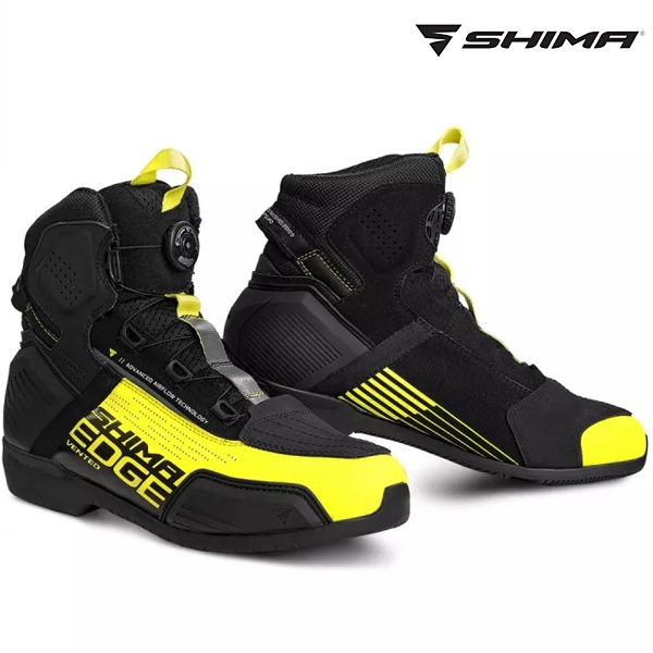 Moto oblečení - Boty SHIMA EDGE VENT černo-fluo žluté