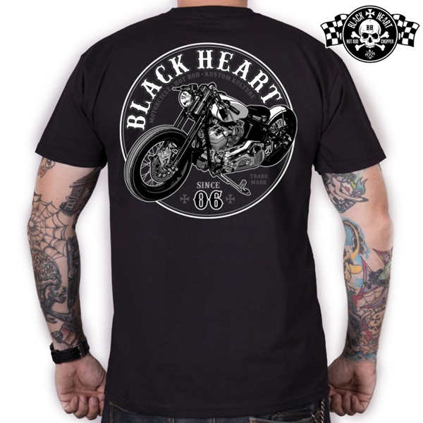 Moto oblečení - Tričko pánské BLACK HEART Bobber