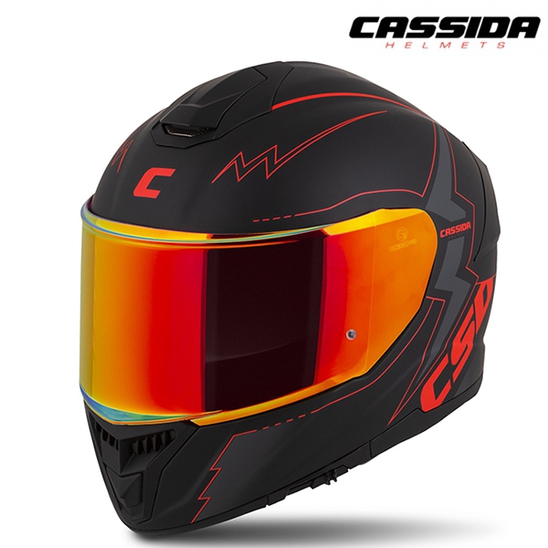 Moto oblečení - Helma CASSIDA INTEGRAL GT 2.1 FLASH černá/červená/šedá