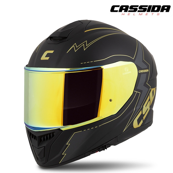 Moto oblečení - Helma CASSIDA INTEGRAL GT 2.1 FLASH černá/zlatá/šedá