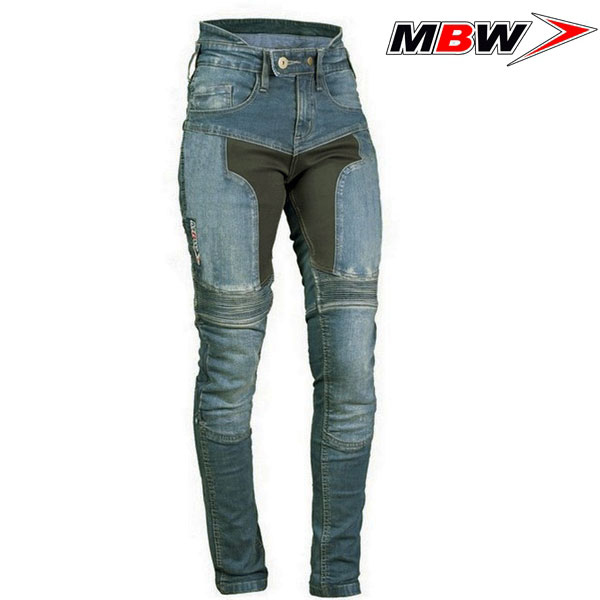 Moto oblečení - Kalhoty MBW PIPPA KEVLAR JEANS