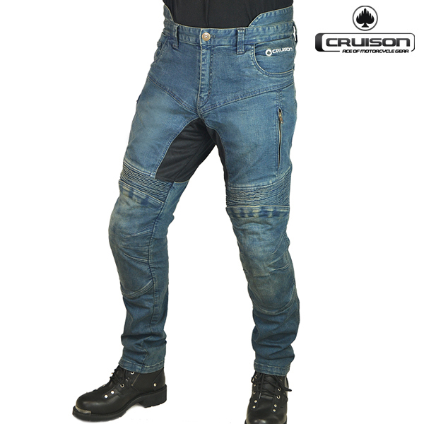 Moto oblečení - Kalhoty CRUISON KEVLAR DUKE BLUE