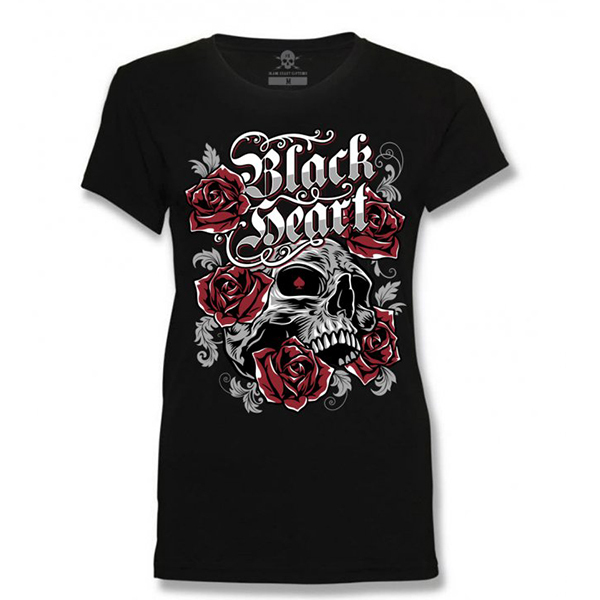 Moto oblečení - Tričko dámské BLACK HEART Starlet