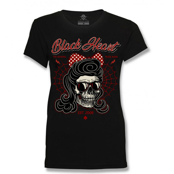 Moto oblečení - Tričko dámské BLACK HEART Angelina