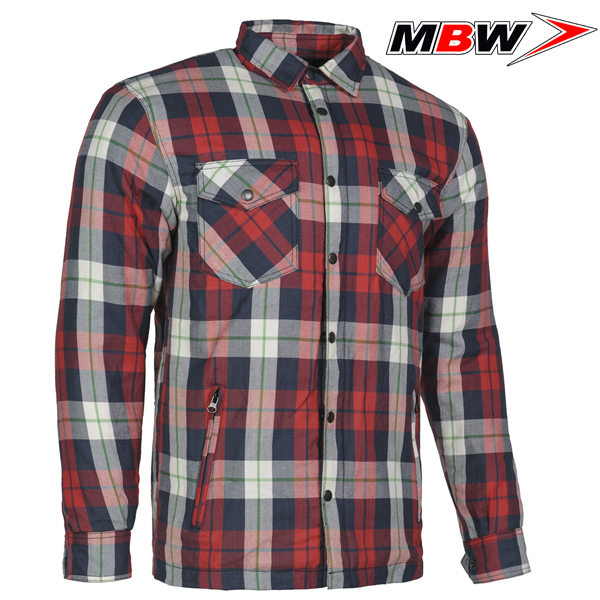 Moto oblečení - Kevlarová košile MBW MONTANA RED