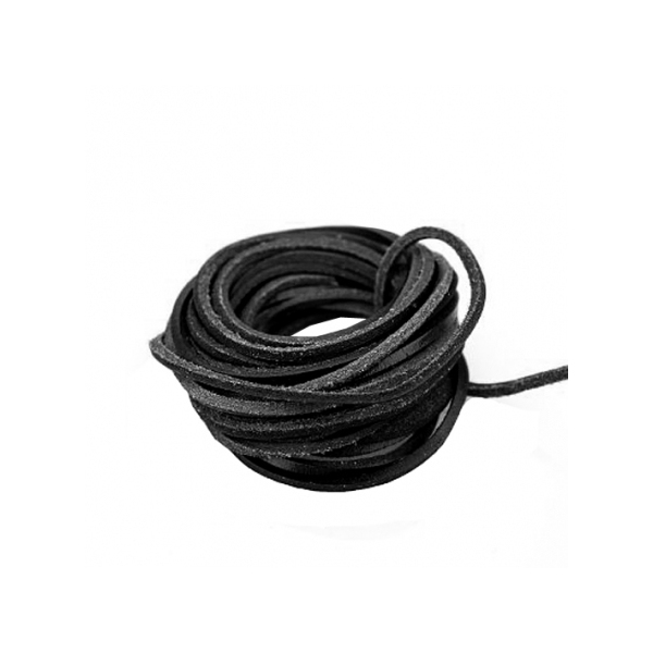 Volný čas a dárky - Kožená šňůra 2x 115cm černá