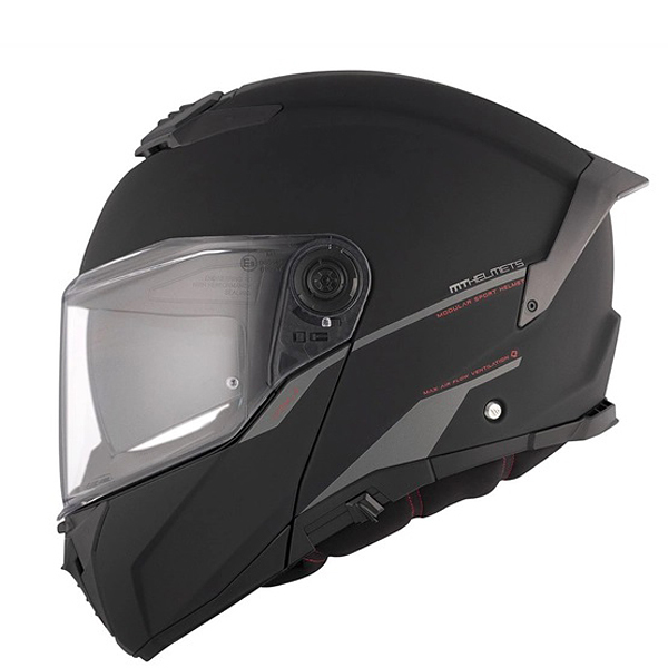 Moto oblečení - Helma MT ATOM 2 SV SOLID A1 černá matná
