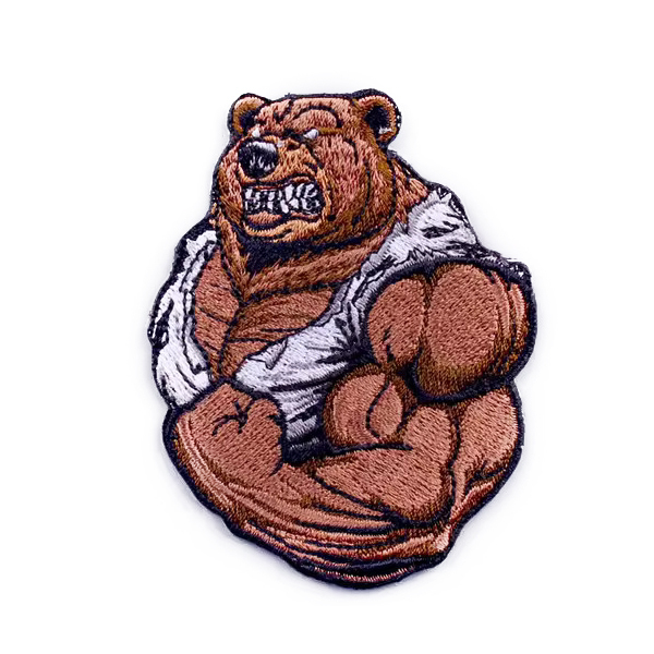 Volný čas a dárky - Nášivka Muscular Bear malá