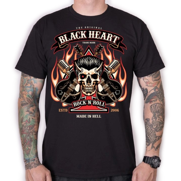 Moto oblečení - Tričko pánské BLACK HEART Hillbilly boy