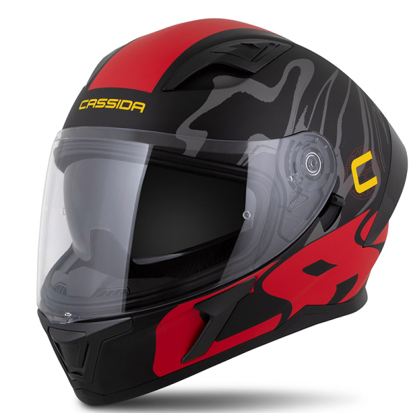 Moto oblečení - Helma CASSIDA ORBIT MULTIVERS černá matná/červená/šedá