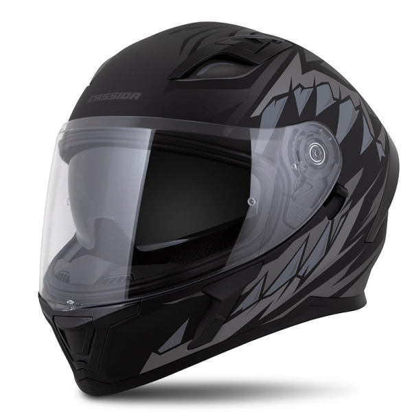 Moto oblečení - Helma CASSIDA ORBIT STRIX černá matná/šedá