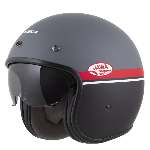 Moto oblečení - Helma CASSIDA OXYGEN 2.0 JAWA OHC šedá matná/červená/černá