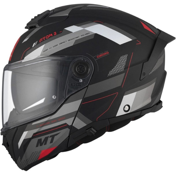 Moto oblečení - Helma MT ATOM 2 SV BAST D5 matná černo-šedo-bílá