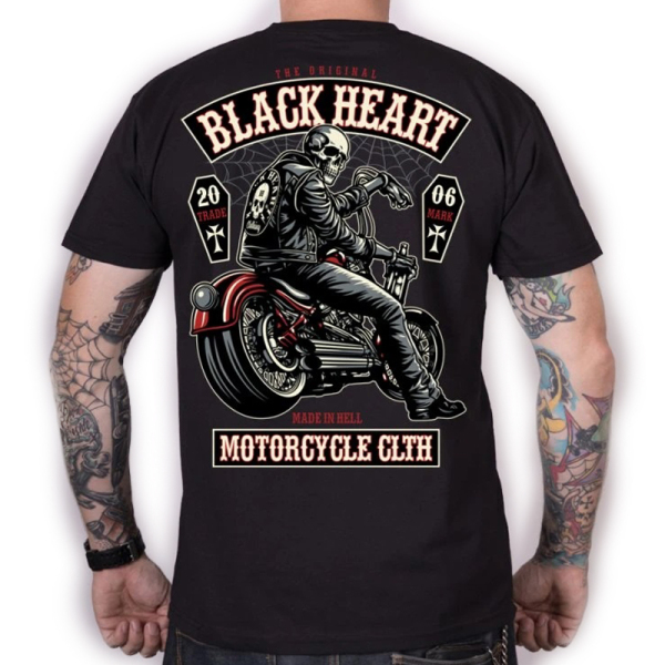 Moto oblečení - Tričko pánské BLACK HEART Coffin