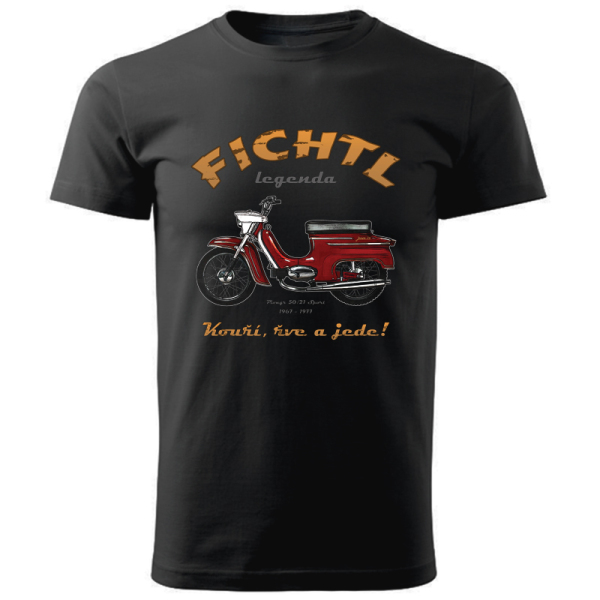 Moto oblečení - Tričko pánské krátký rukáv - Fichtl Legenda