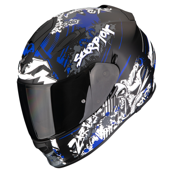 Moto oblečení - Helma SCORPION EXO-491 SPECTOR matná černo/modrá