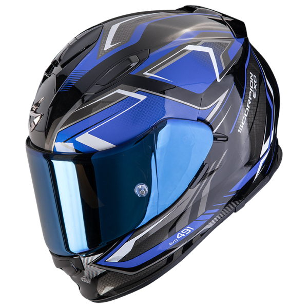 Moto oblečení - Helma SCORPION EXO-491 ZUMO černo/modrá