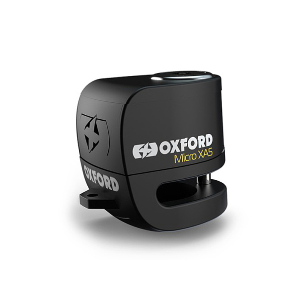 Příslušenství na motorku - Zámek kotoučové brzdy OXFORD MICRO XA5- 5,5mm, černý