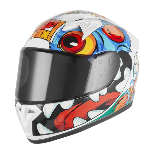 Dětské oblečení - Helma NOX N731 SCRAPPY bílá/více bar. - dětská