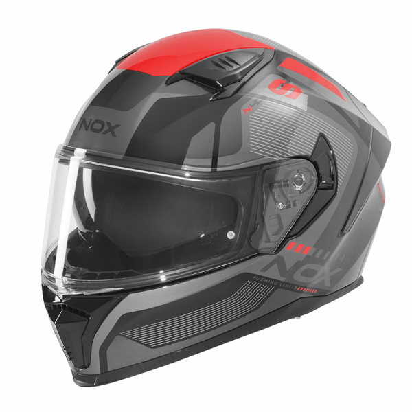 Moto oblečení - Helma NOX N402 MENTOR černá/červená