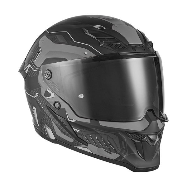 Moto oblečení - Helma NOX GOLIATH BERSERK černá matná/titanová