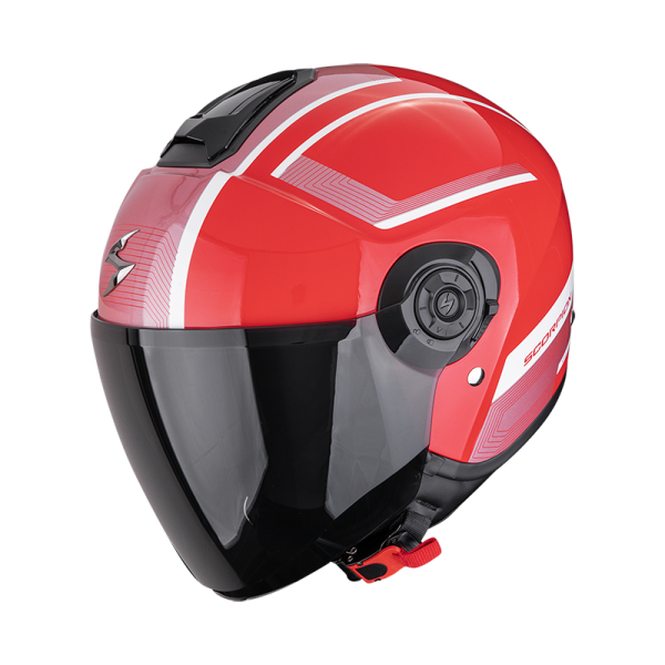 Moto oblečení - Helma SCORPION EXO-CITY II COSMOS červeno/stříbrná