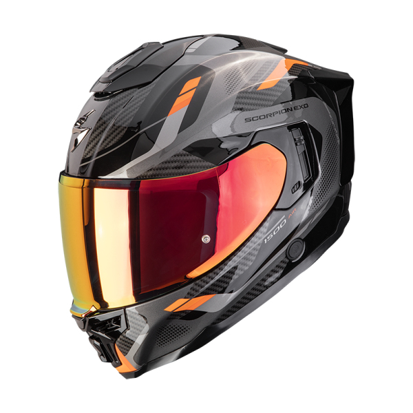 Moto oblečení - Helma SCORPION EXO-1500 AIR SLEEK černo/oranžová