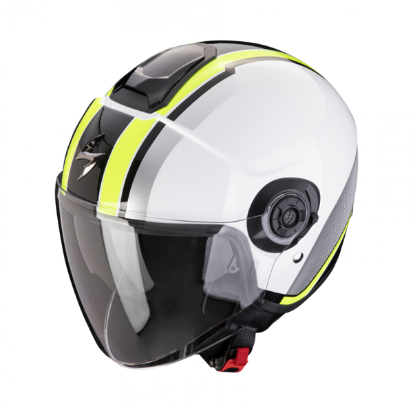 Moto oblečení - Helma SCORPION EXO-CITY II VEL bílo/fluo žlutá