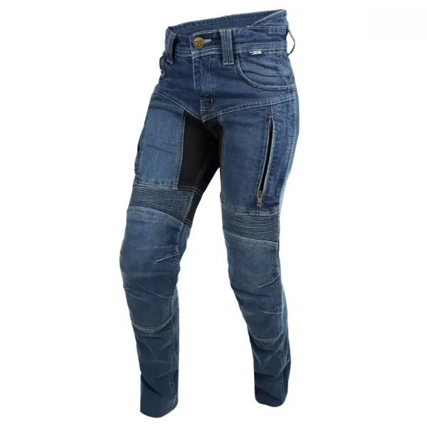 Moto oblečení - Kalhoty TRILOBITE PARADO DOUBLELAYER AAA BLUE SLIM dámské