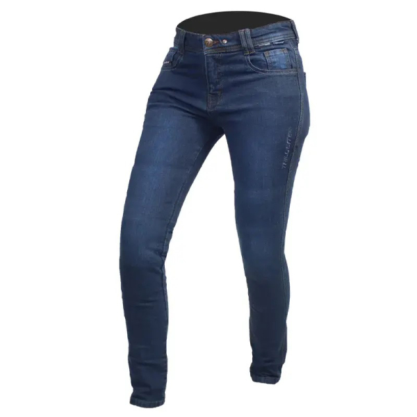Moto oblečení - Kalhoty TRILOBITE UPTOWN MONOLAYER AAA BLUE SKINNY dámské