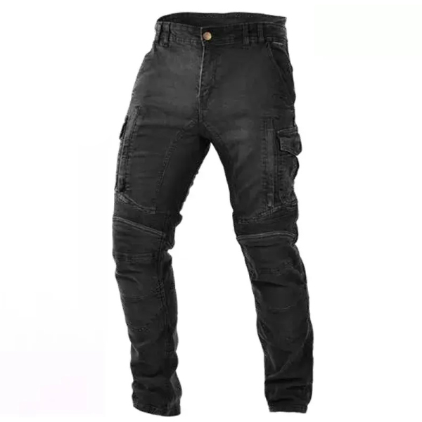 Moto oblečení - Kalhoty TRILOBITE ACID SCRAMBLER DOUBLELAYER AAA BLACK