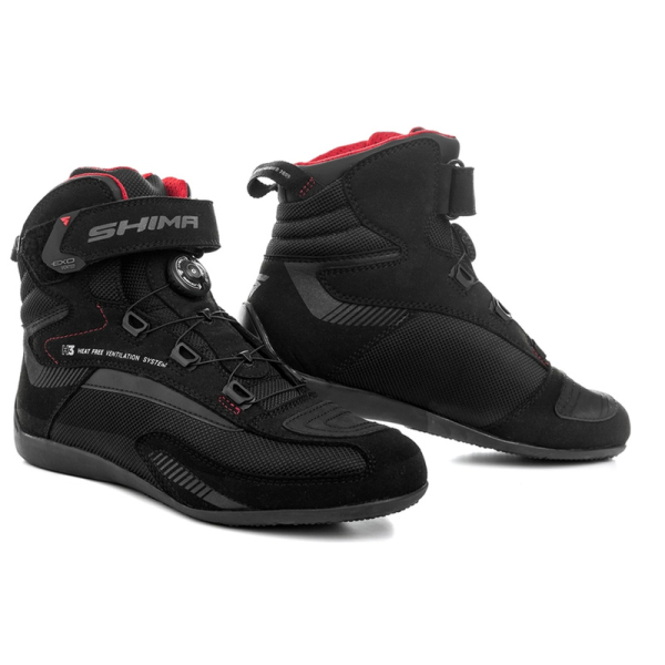 Moto oblečení - Boty SHIMA EXO VENTED černo-šedo-červené