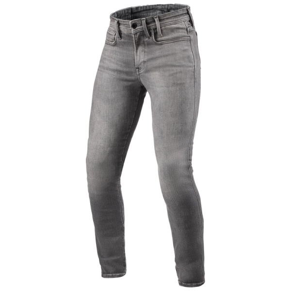 Moto oblečení - Kalhoty REVIT PISTON 3 SKINNY seprané šedé