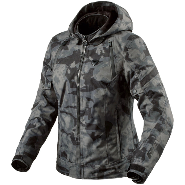 Moto oblečení - Bunda REVIT FLARE 3 H2O dámská camo tmavě šedá