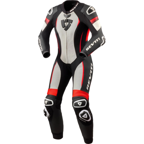 Moto oblečení - Kombinéza REVIT XENA 4 dámská jednodílná bílo-fluo červená