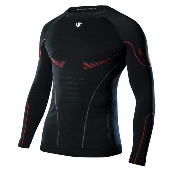 Moto oblečení - Termotriko s dlouhým rukávem UNDER SHIELD HERO LONG SLEEVE pánské černé