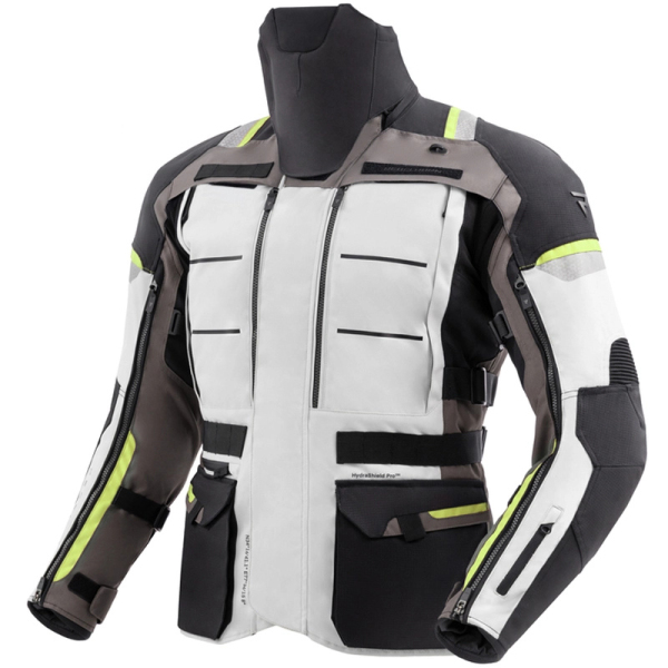 Moto oblečení - Bunda REBELHORN CUBBY V černo-šedo-fluo žlutá