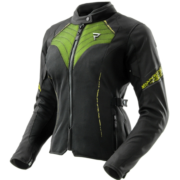 Moto oblečení - Bunda REBELHORN JAX dámská černo-fluo žlutá