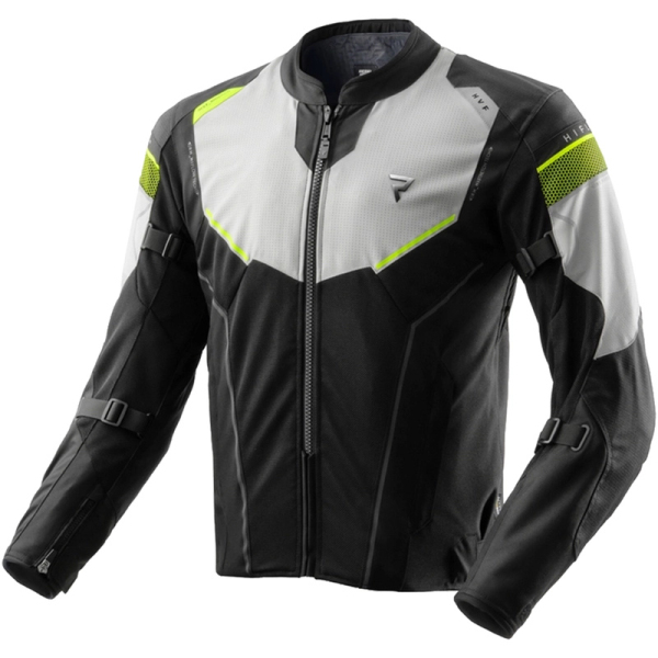 Moto oblečení - Bunda REBELHORN HIFLOW V černo-šedo-fluo žlutá