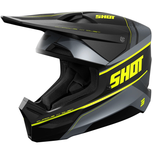 Moto oblečení - Helma SHOT FURIOUS DUST matná fluo žlutá