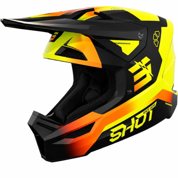 Dětské oblečení - Dětská helma SHOT FURIOUS ROCKET lesklá fluo žlutá
