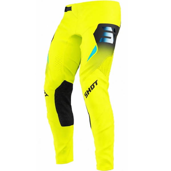 Motokros oblečení - Kalhoty SHOT AEROLITE PHASE fluo žluté