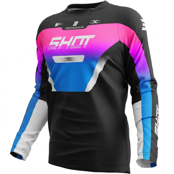 Motokros oblečení - Dres SHOT DEVO STRUCK růžový